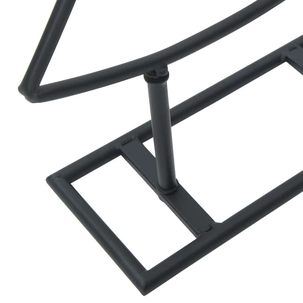 Metall juletre med stativ Svart 125 cm Stål