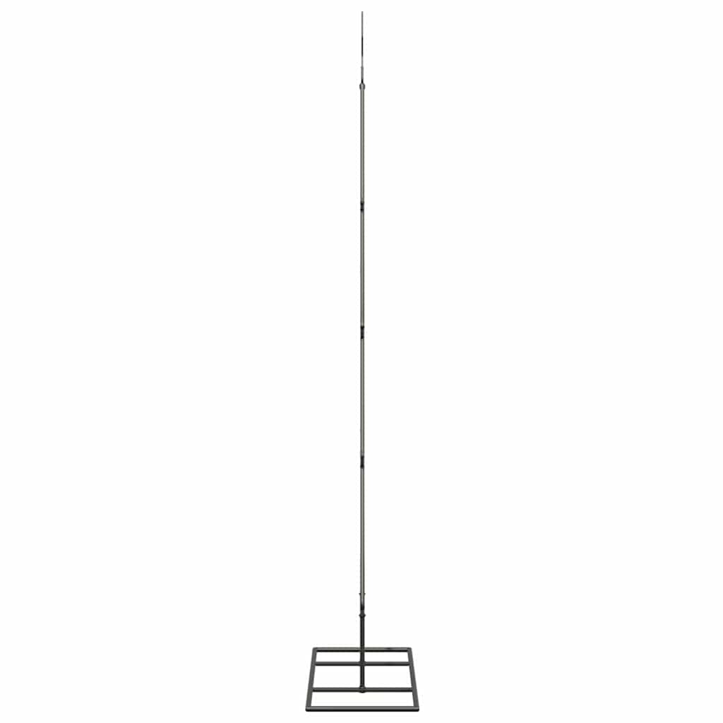 Metall juletre med stativ Svart 125 cm Stål