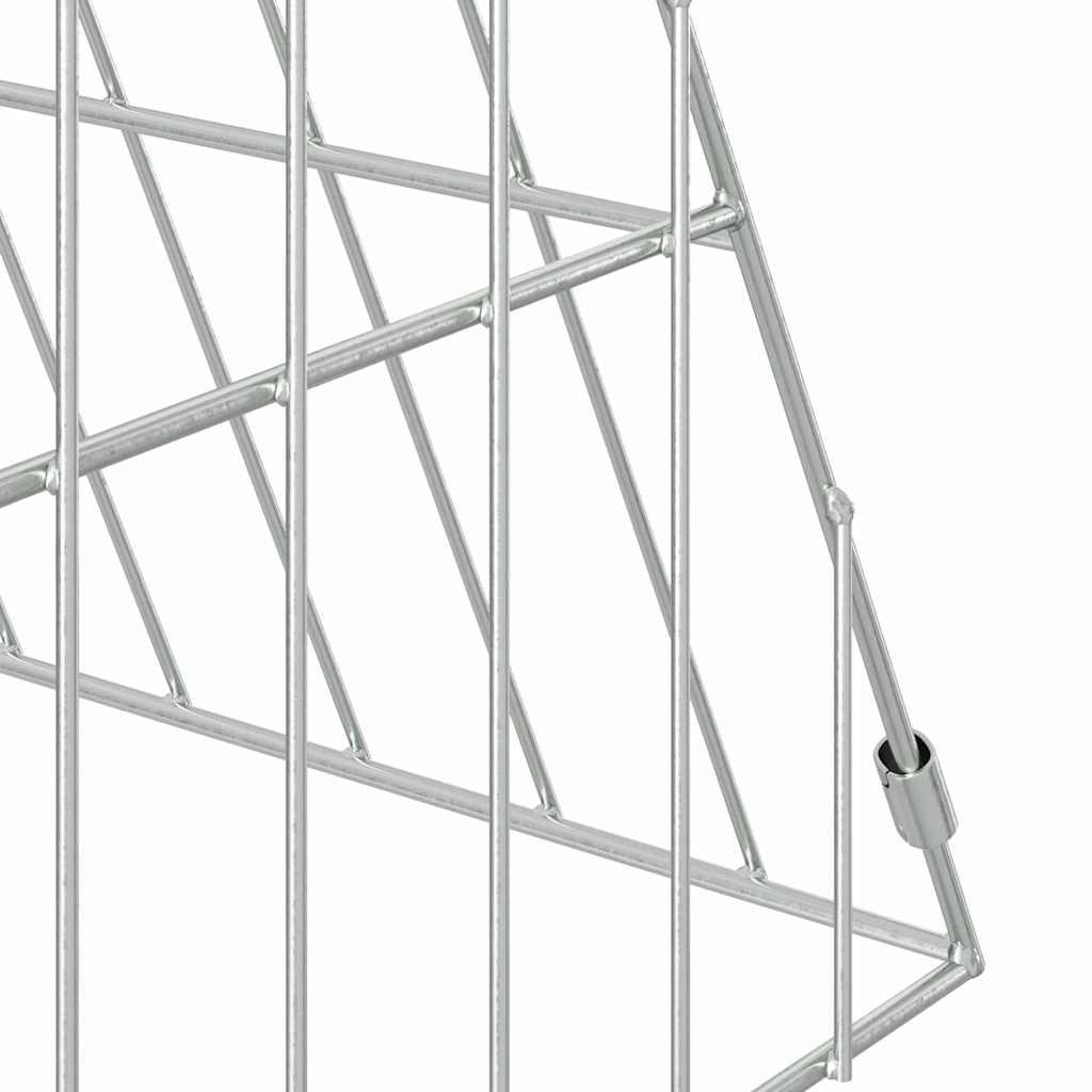 Hønsebur sølv 215 x 55 x 55 cm Galvanisert Stål