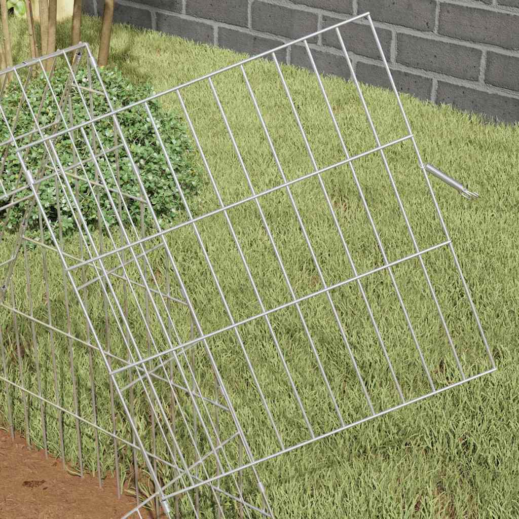 Hønsebur sølv 215 x 55 x 55 cm Galvanisert Stål