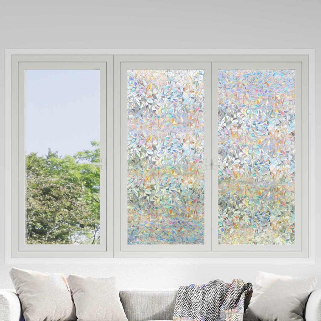 Statisk Vindusfilm Gjennomsiktig 90 x 1000 cm PVC