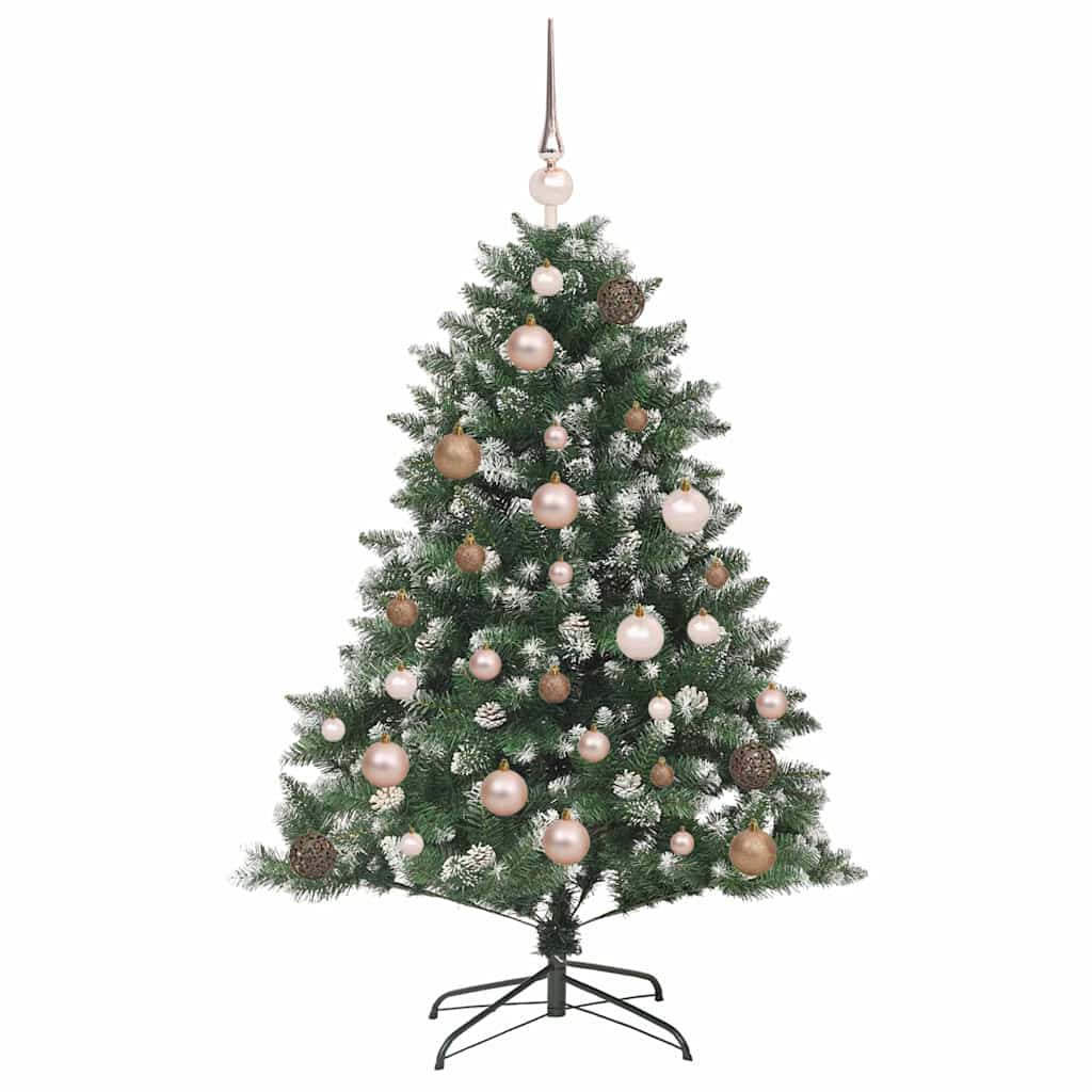 Kunstig juletre med 150 LED grønn 120 cm PVC og plast og stål
