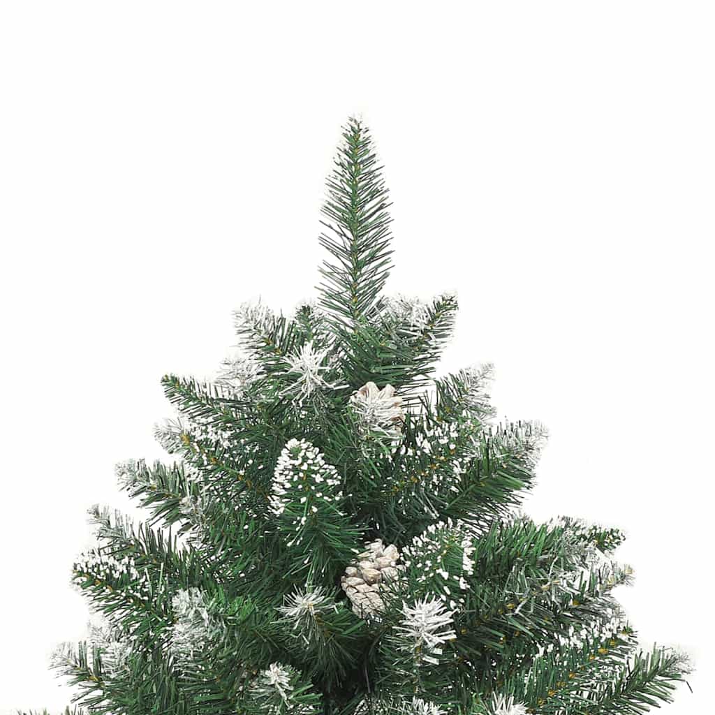 Kunstig juletre med 300 LED grønn 180 cm PVC og plast og stål
