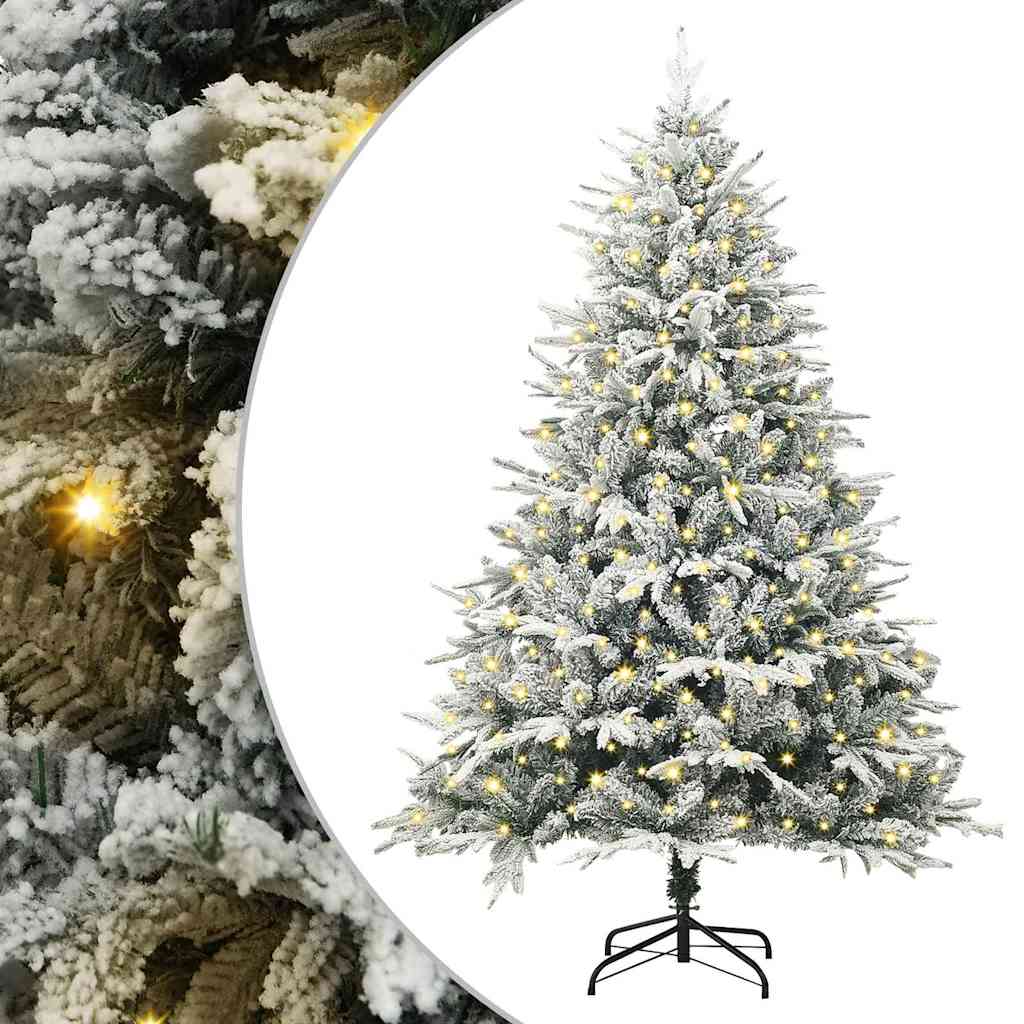 Kunstig forbelyst juletre med 300 LED grønn 180 cm PVC og PE