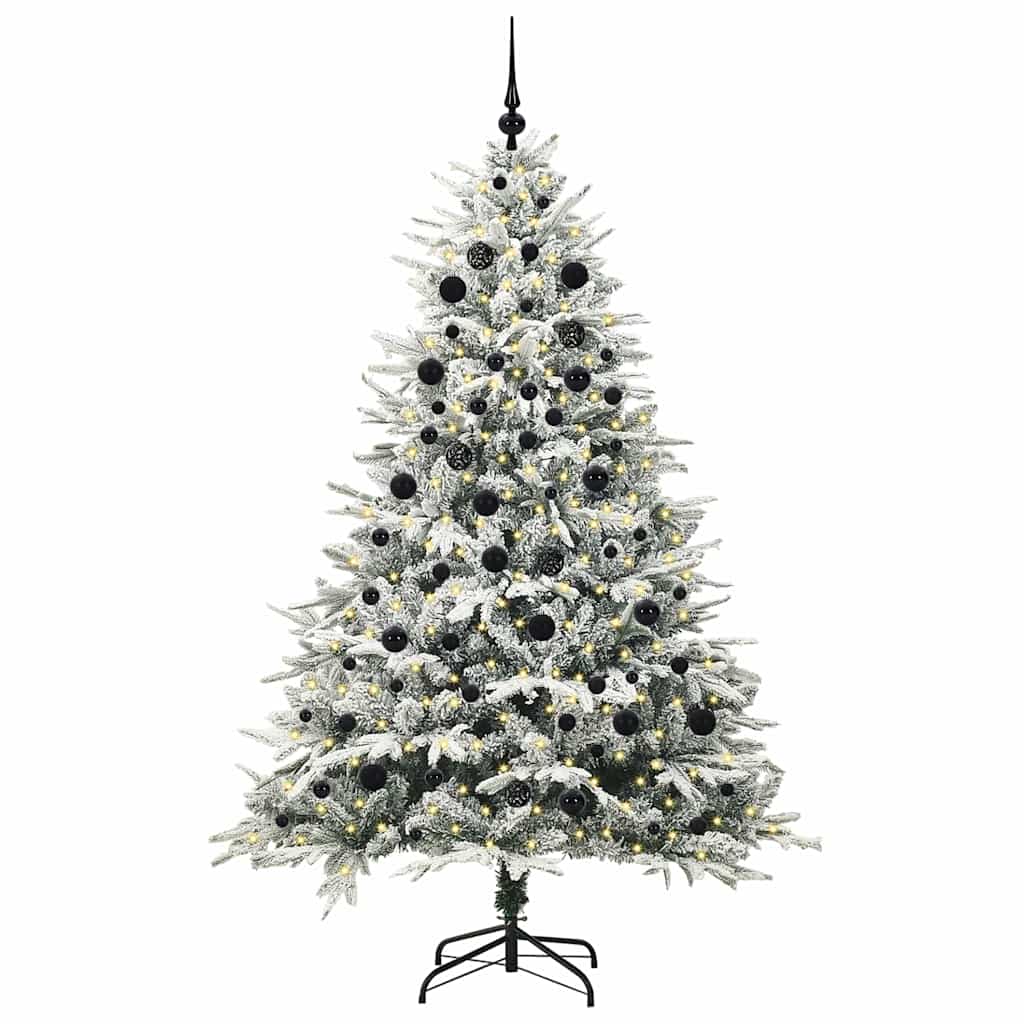 Kunstig Forhåndsbelyst Juletre med Ballettsett grønn 210 cm