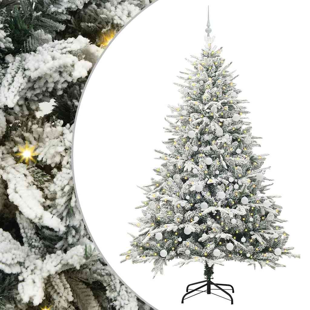 Kunstig Forhåndsbelyst Juletre med Ballettsett grønn 210 cm