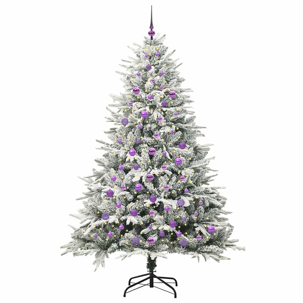 Kunstig Forhåndsbelyst Juletre med Ballettsett grønn 210 cm