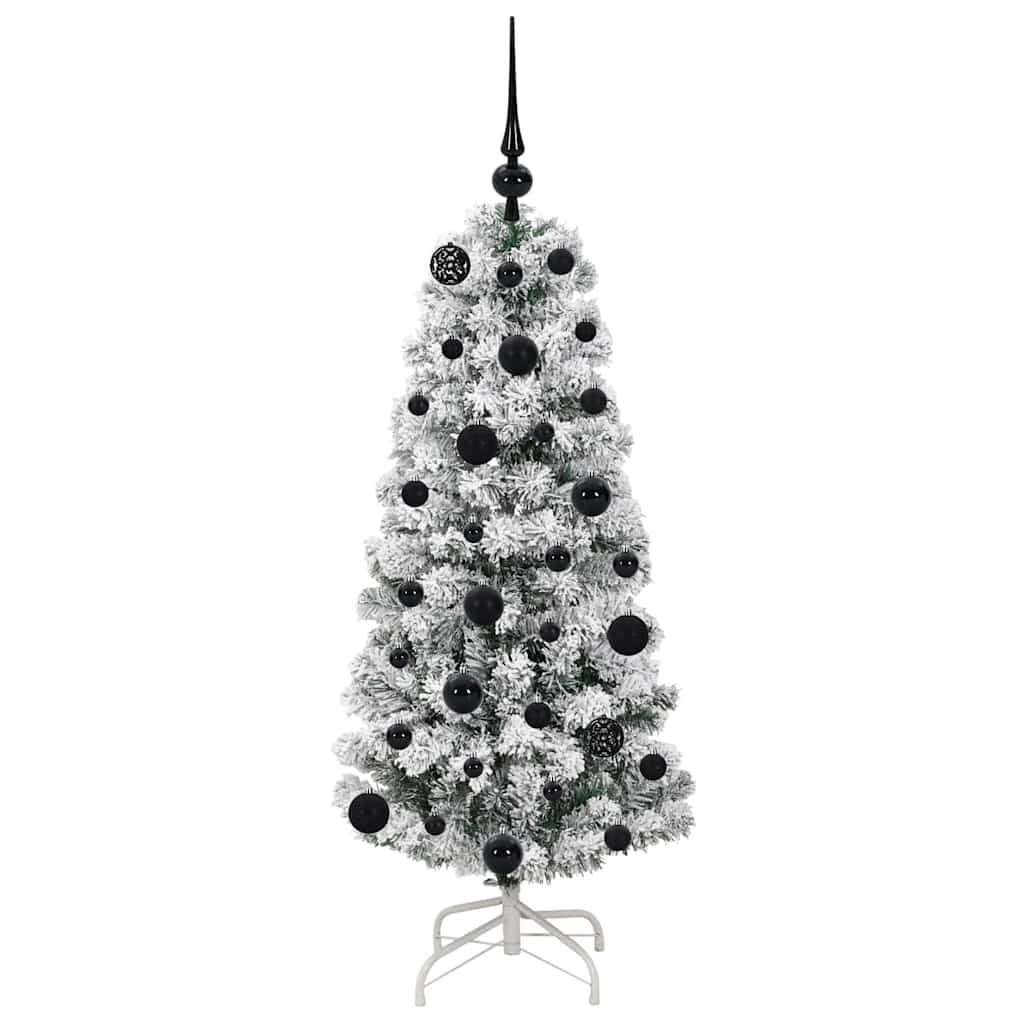 Kunstig sammensatt juletre med 150 LED Grønn og hvit 120 cm