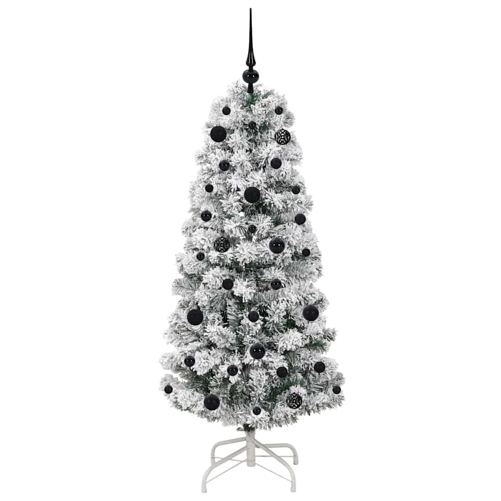 Kunstig sammensatt juletre med 150 LED Grønn og hvit 150 cm