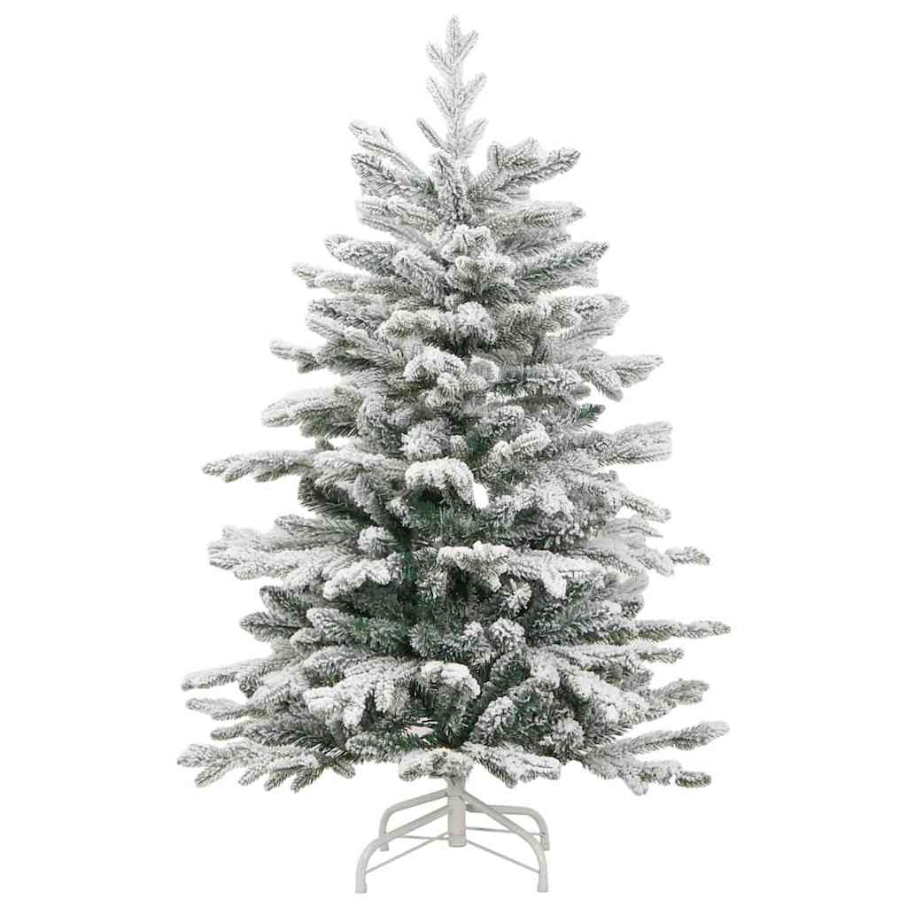Kunstig sammensatt juletre Hvit 120 cm PE og PVC vidaXL