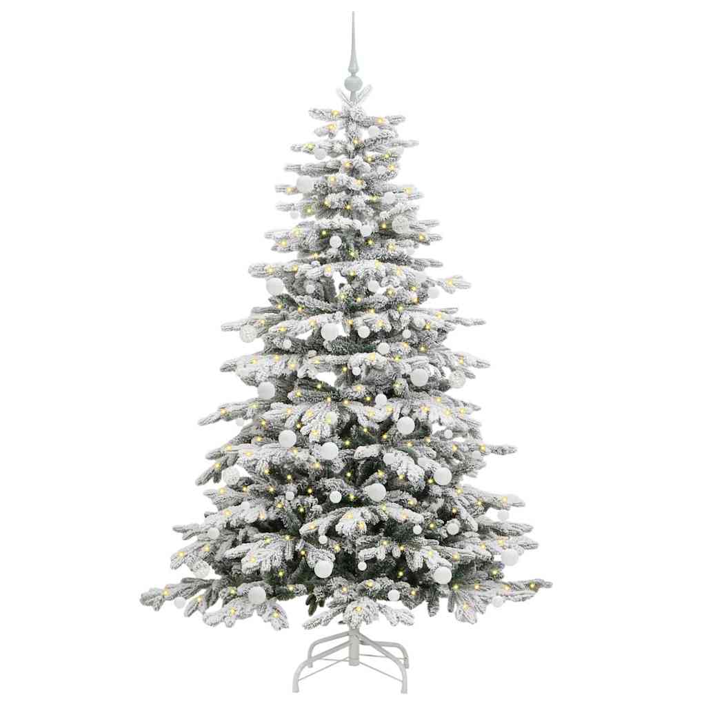 Kunstig sammensatt juletre Hvit 180 cm PE og PVC