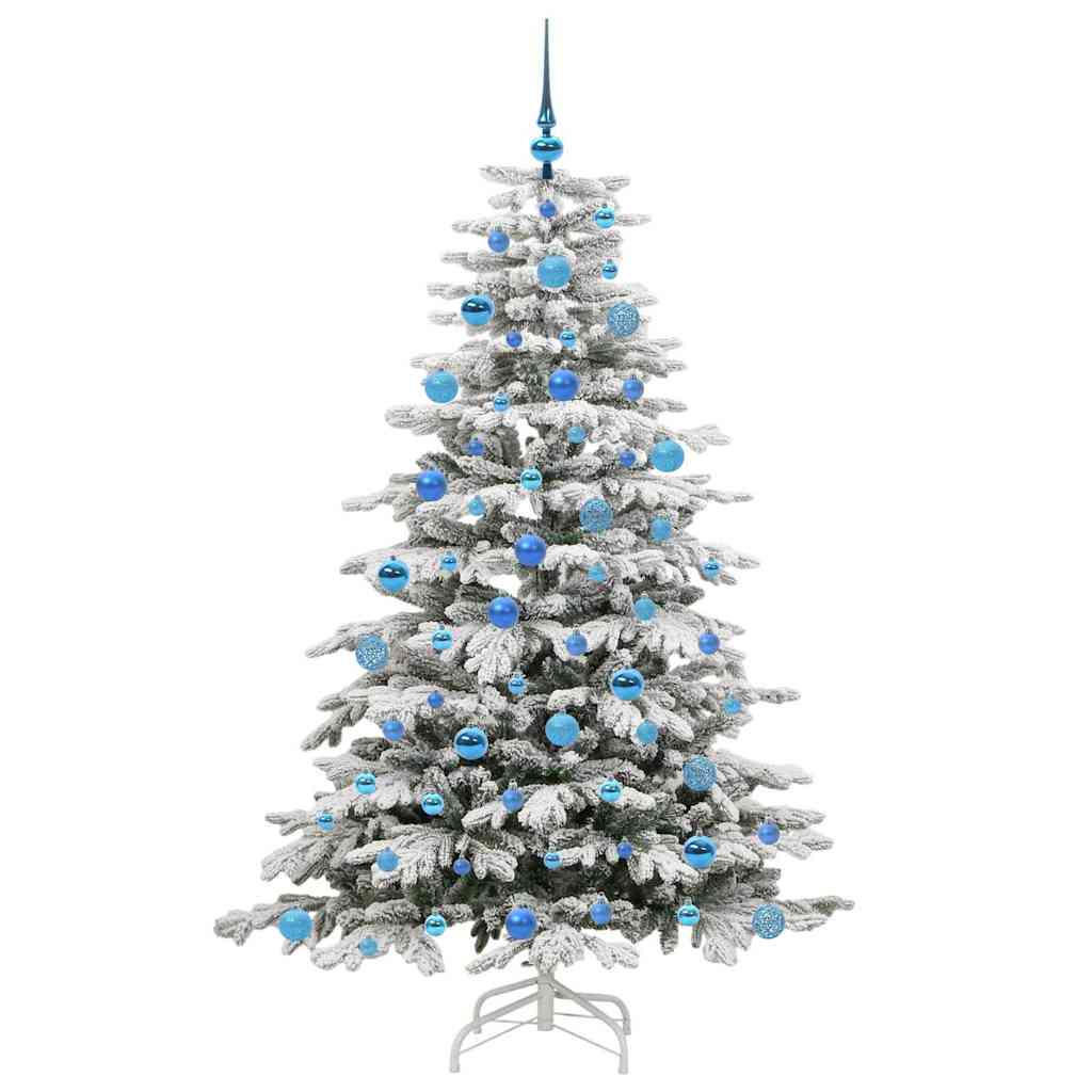 Kunstig sammensatt juletre Hvit 180 cm PE og PVC