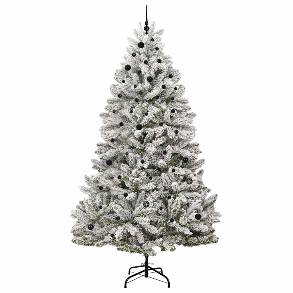 Kunstig juletre med 300 LED Grønn og hvit 270 cm PVC og metall
