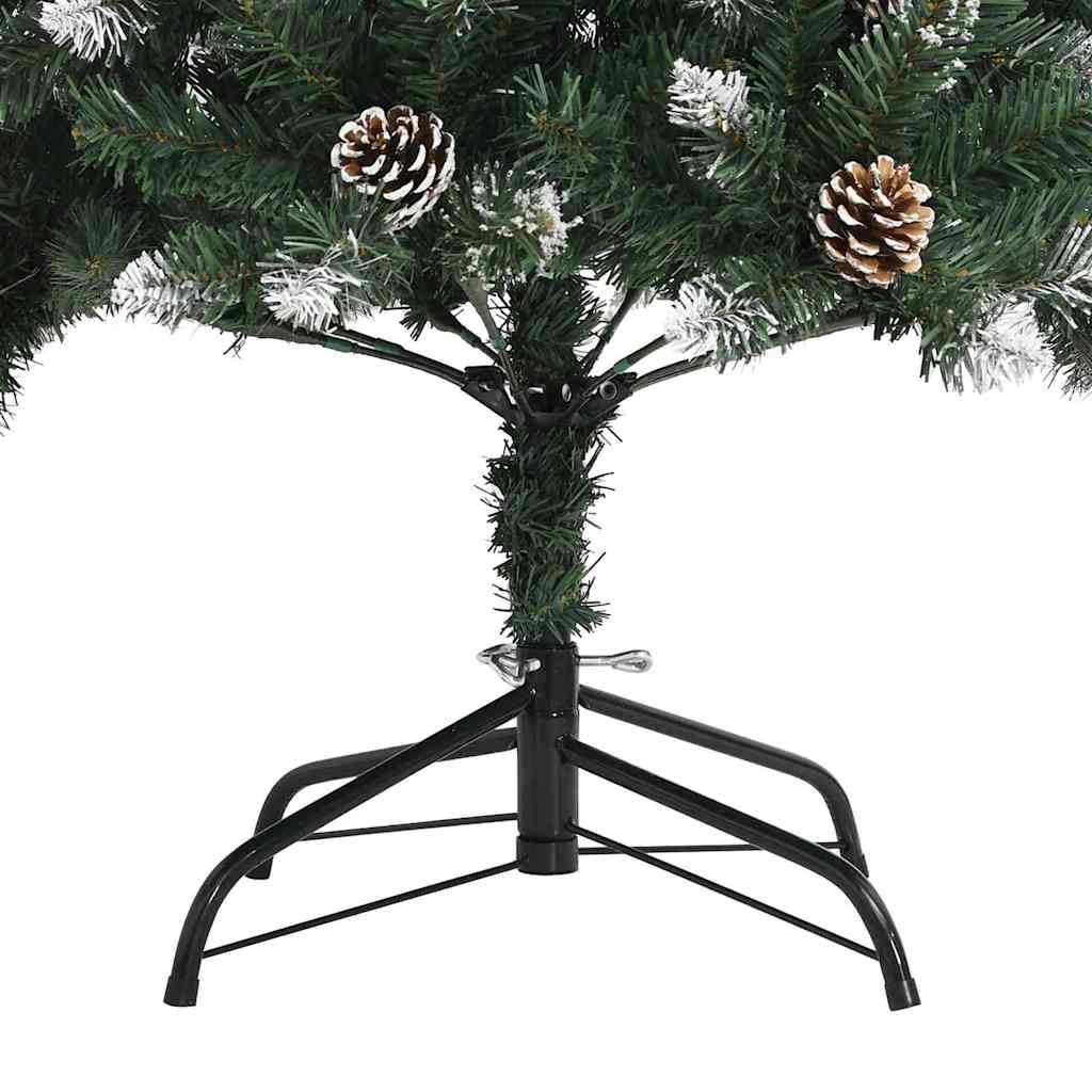 Kunstig juletre med 150 LED grønn 150 cm PVC og plast og stål