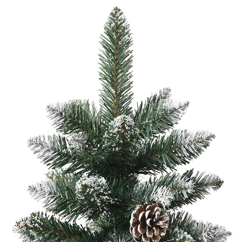 Kunstig juletre med 300 LED grønn 210 cm PVC og plast og stål