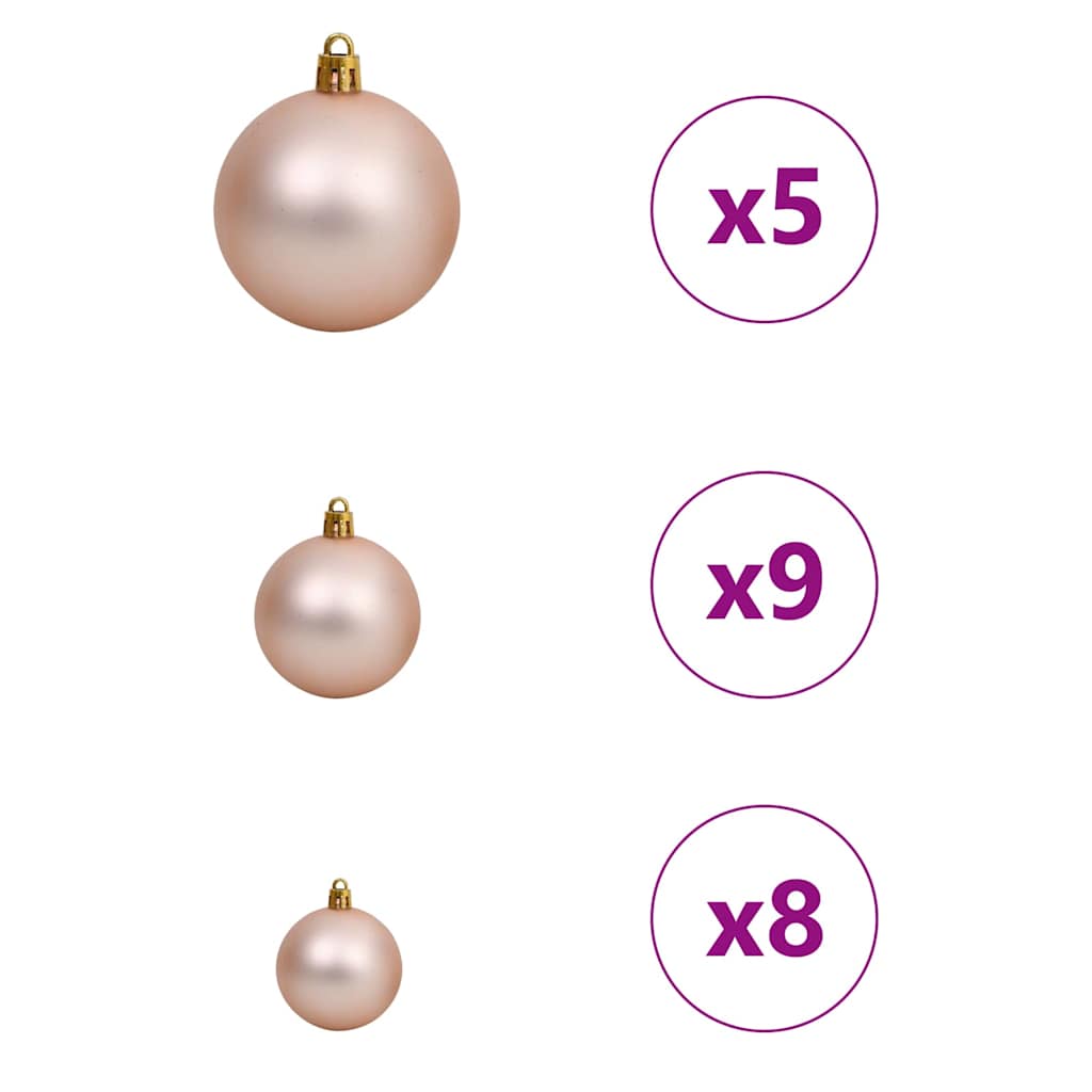 Kunstig juletre med 150 LED grønn 150 cm PVC og plast og stål
