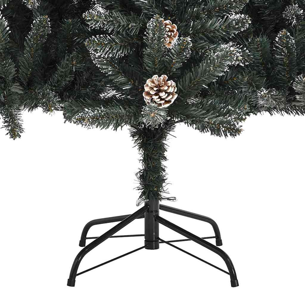 Kunstig juletre med 150 LED grønn 150 cm PVC og plast og stål