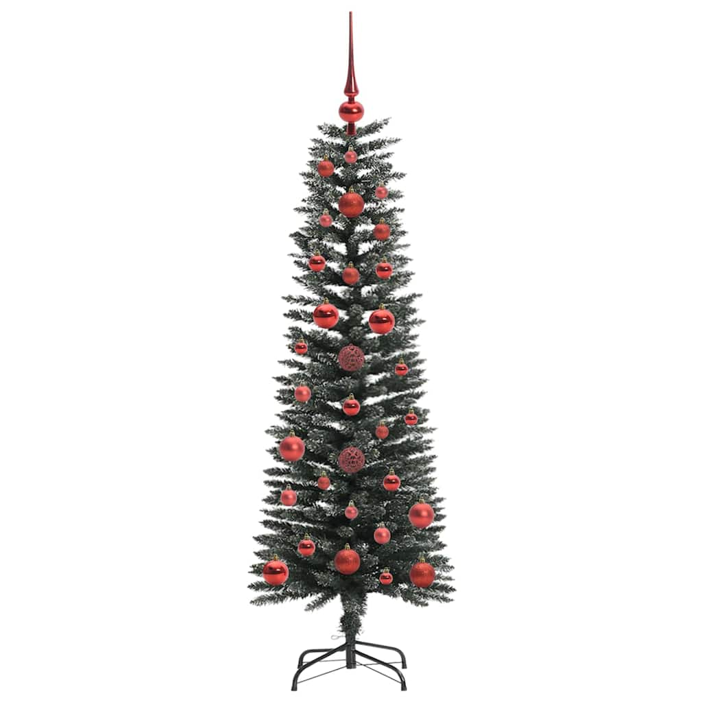Kunstig juletre med 150 LED grønn 120 cm PVC og plast og stål
