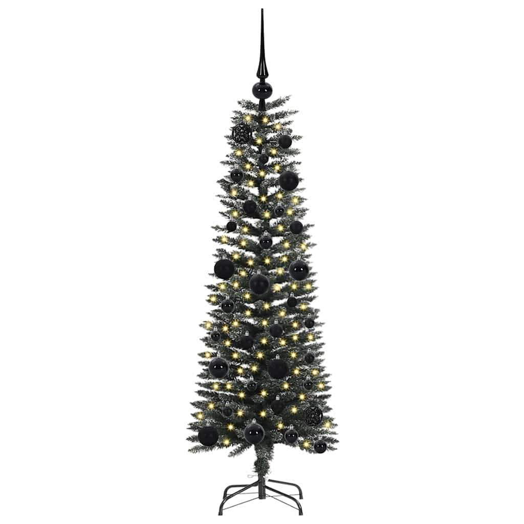 Kunstig juletre med 150 LED grønn 120 cm PVC og plast og stål