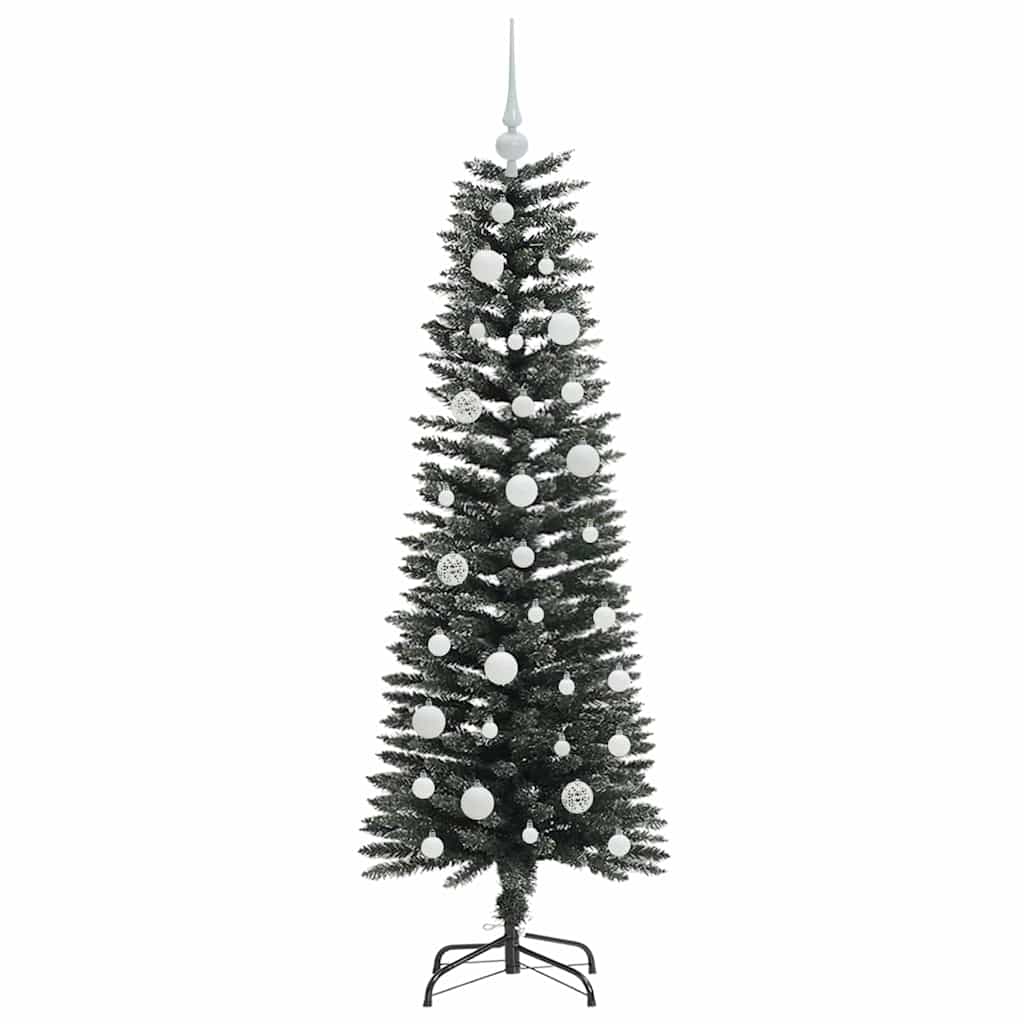 Kunstig juletre med 150 LED grønn 120 cm PVC og plast og stål