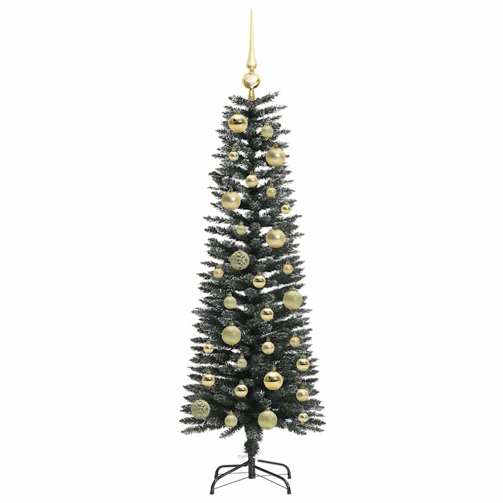 Kunstig juletre med 150 LED grønn 120 cm PVC og plast og stål