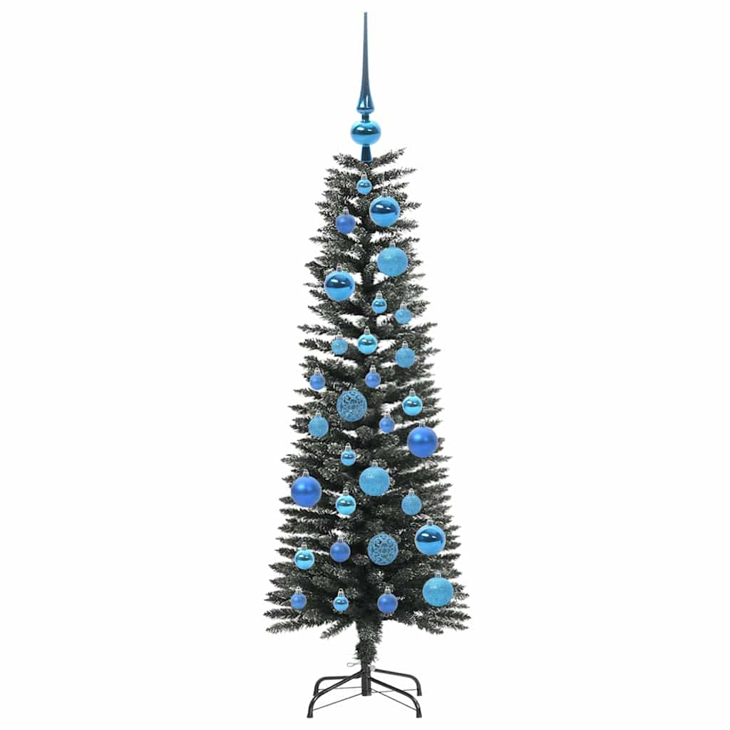 Kunstig juletre med 150 LED grønn 120 cm PVC og plast og stål
