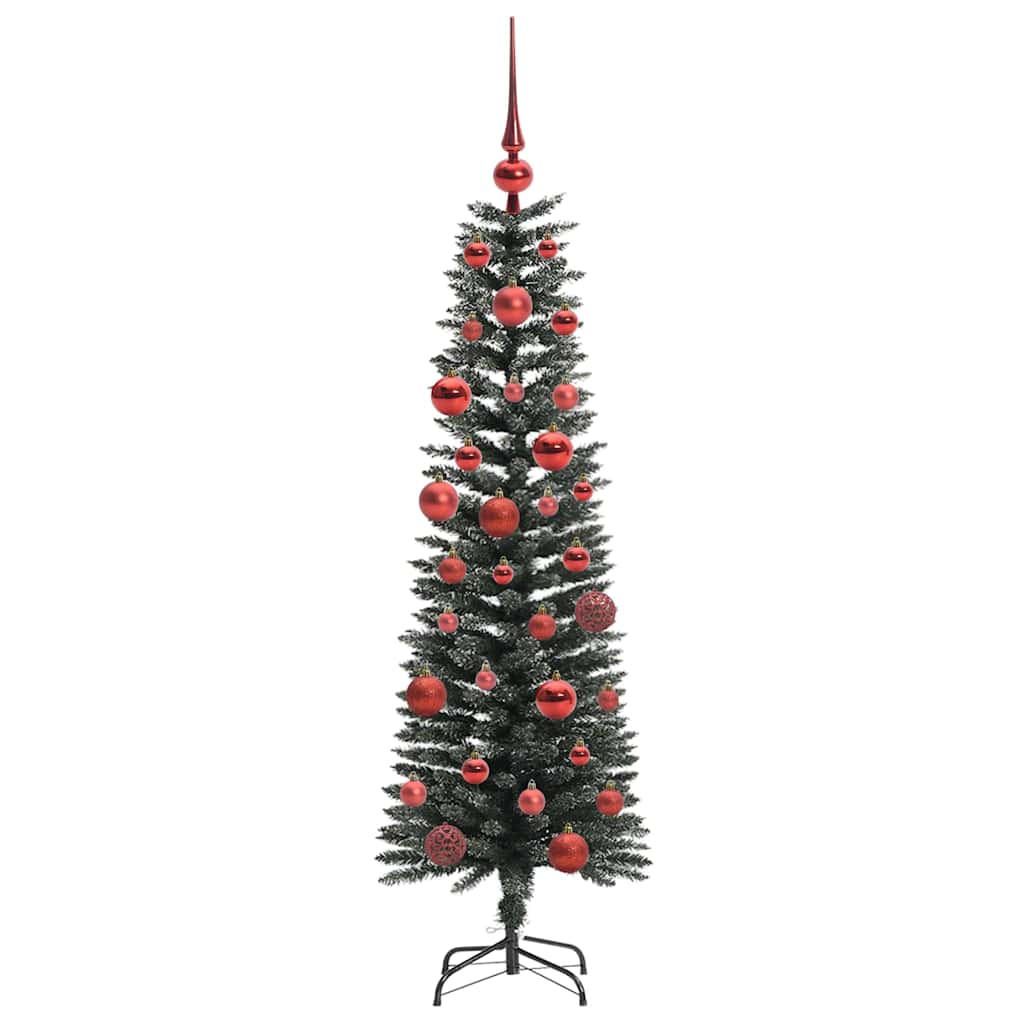 Kunstig juletre med 150 LED grønn 150 cm PVC og plast og stål