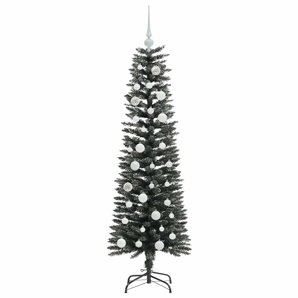 Kunstig juletre med 150 LED grønn 150 cm PVC og plast og stål