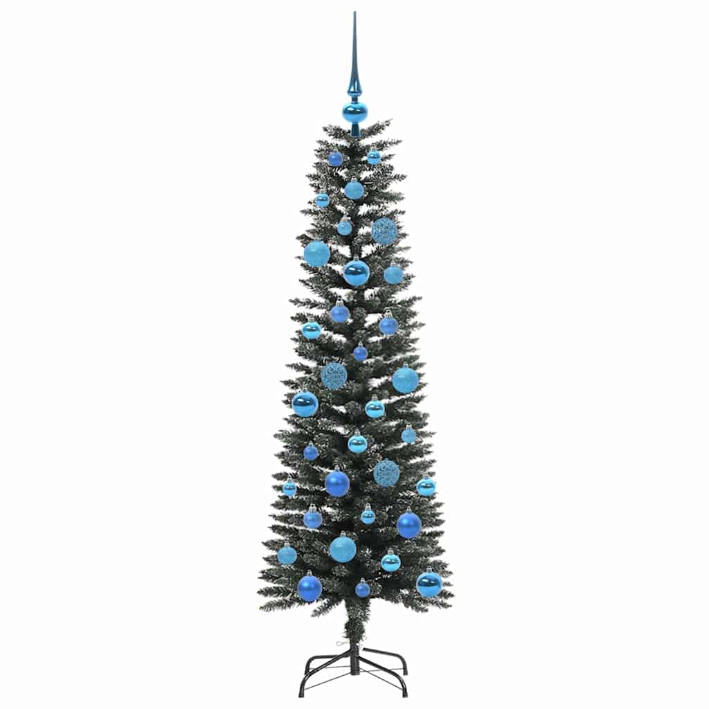 Kunstig juletre med 150 LED grønn 150 cm PVC og plast og stål
