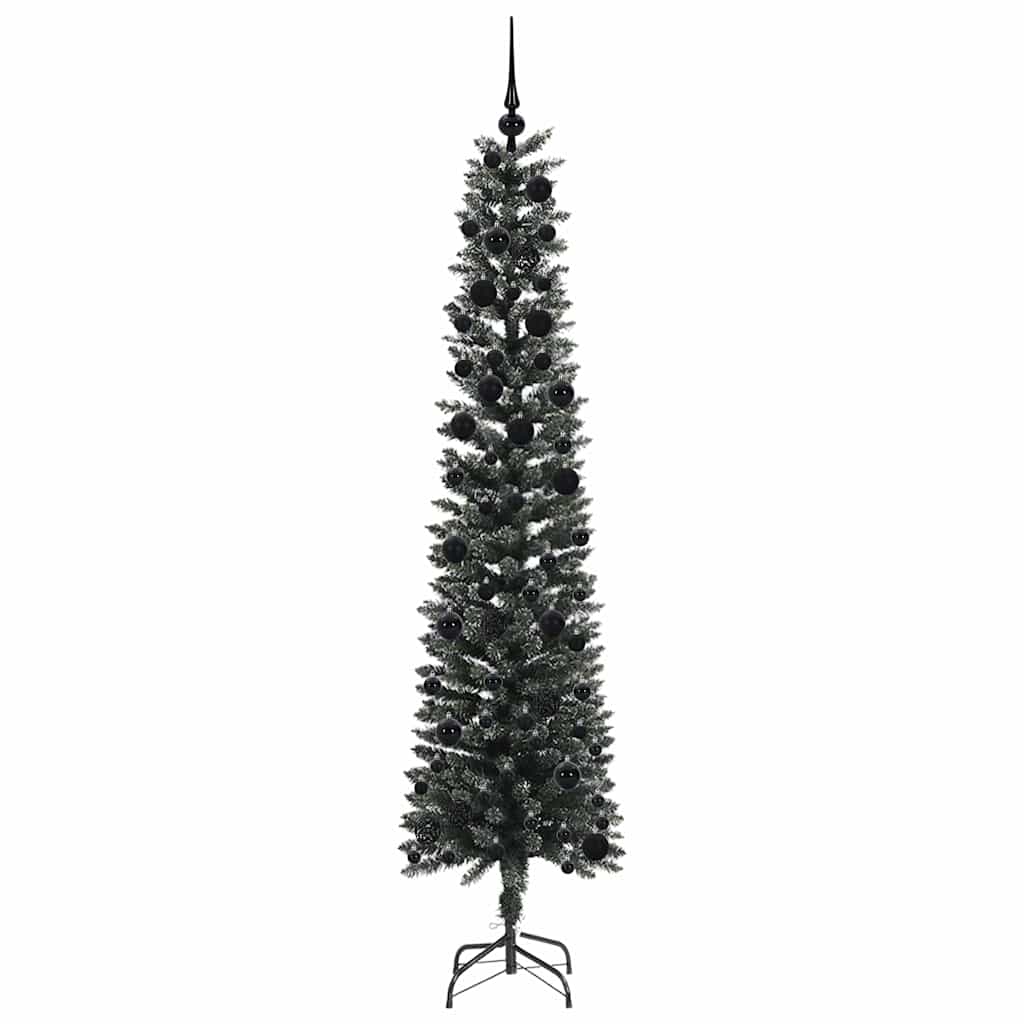 Kunstig juletre med 300 LED grønn 240 cm PVC og plast og stål