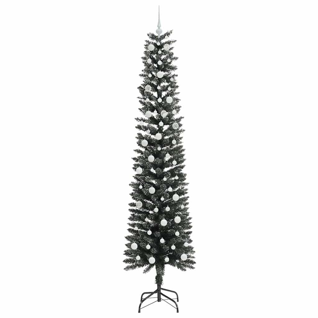 Kunstig juletre med 300 LED grønn 240 cm PVC og plast og stål