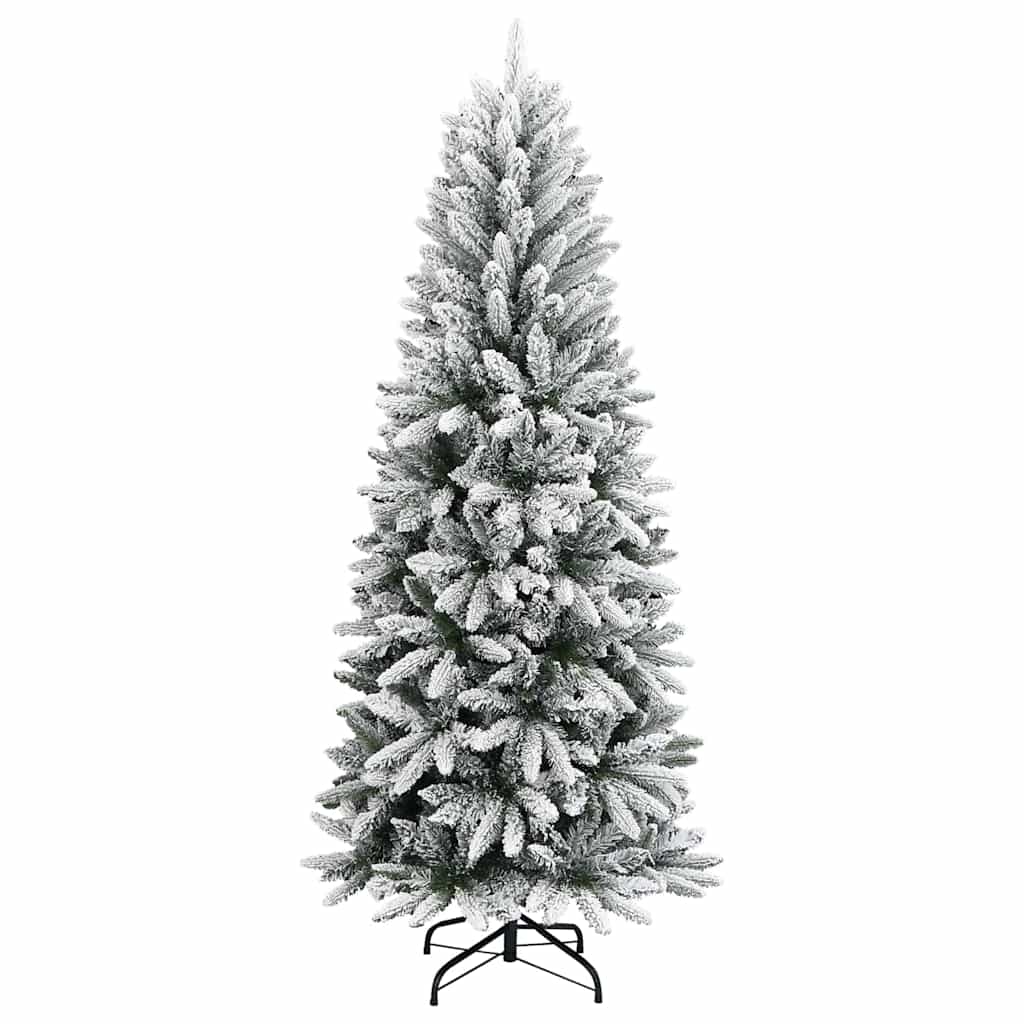 Kunstig juletre med 150 LED Hvit 120 cm PVC, plast, stål og PE