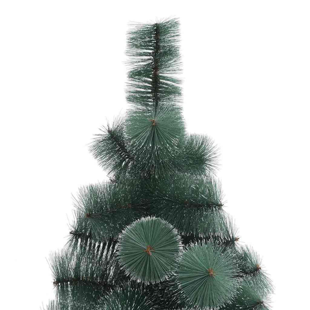 Kunstig forhåndsbelyst juletre med kulepakke grønn 240 cm PET