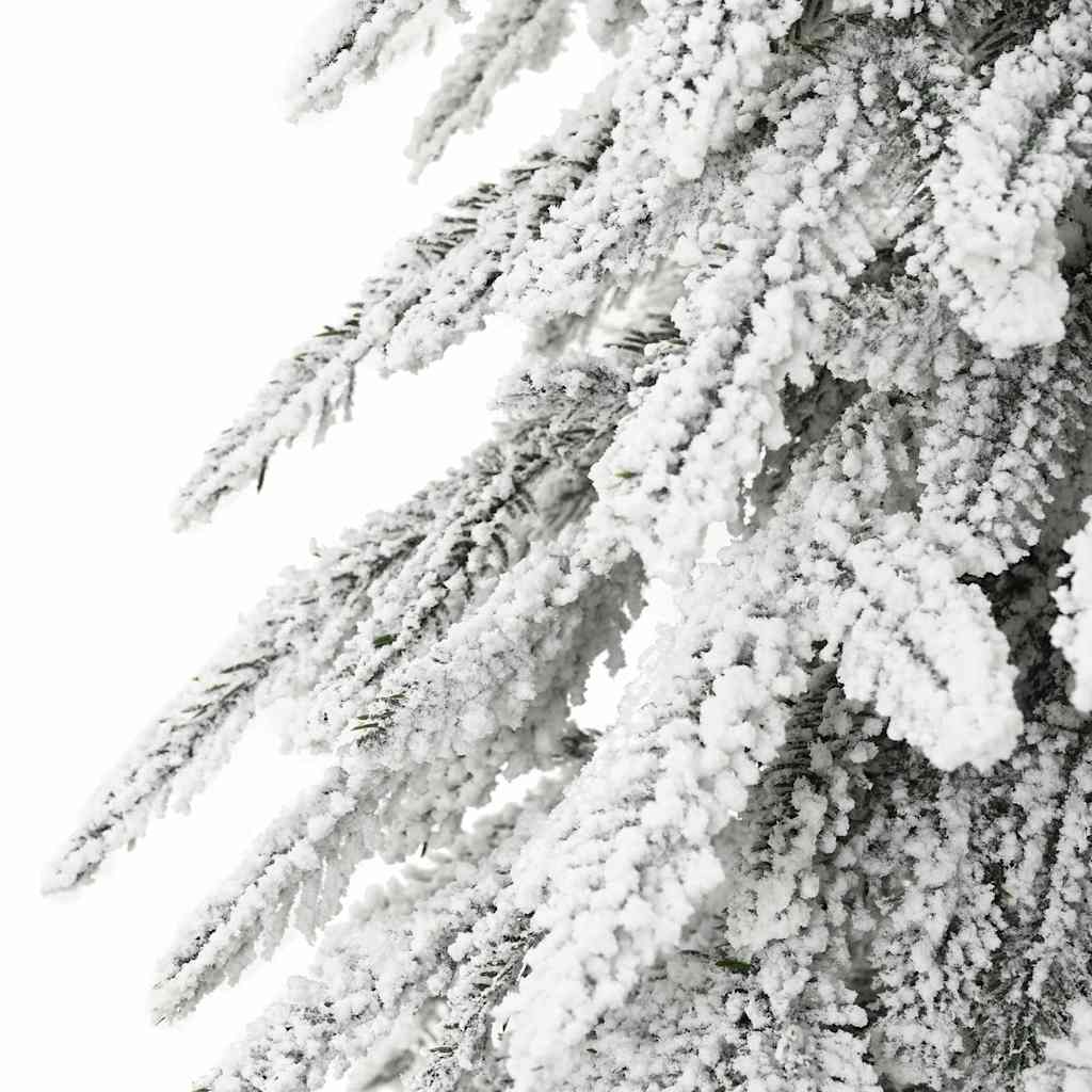 Juletre med 300 LED med stativ Hvit 210 cm PE og stål
