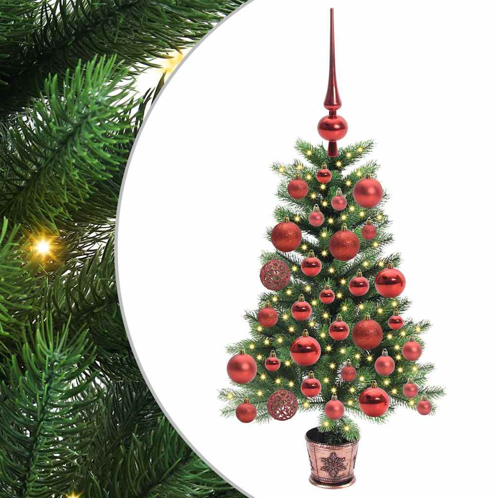 Juletre med 150 LED med stativ grønn 65 cm PE