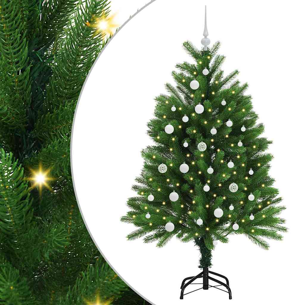 Juletre med 150 LED med stativ grønn 120 cm PE