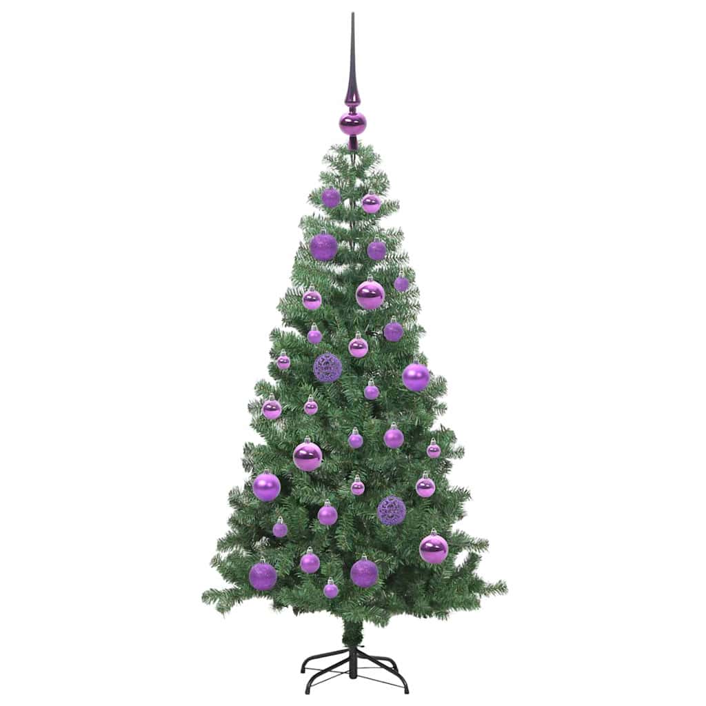 Juletre med 150 LED med stativ grønn 120 cm PVC vidaXL