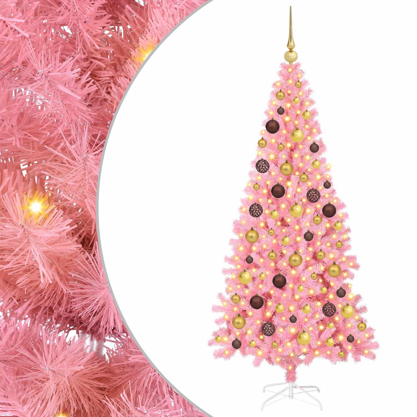 Juletre Rosa 180 cm PVC