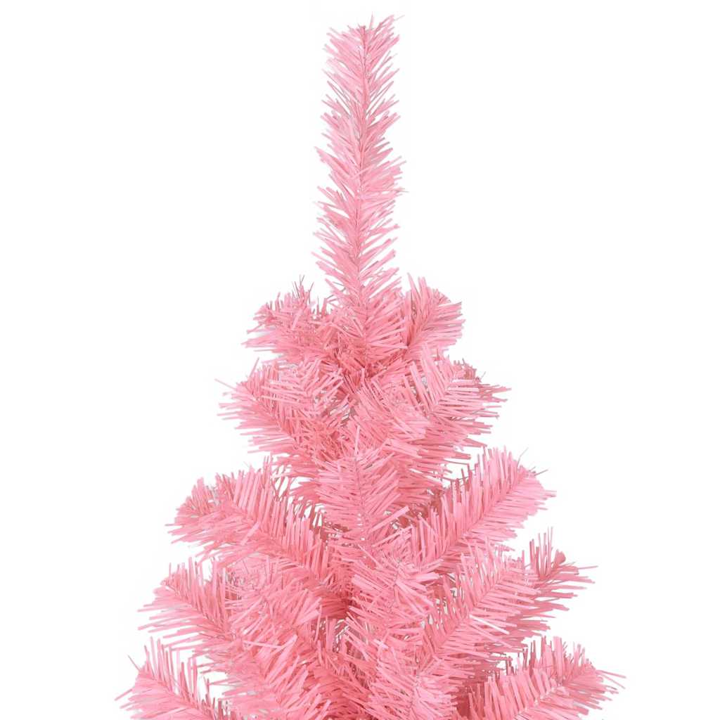 Juletre med 300 LED med stativ Rosa 210 cm PVC