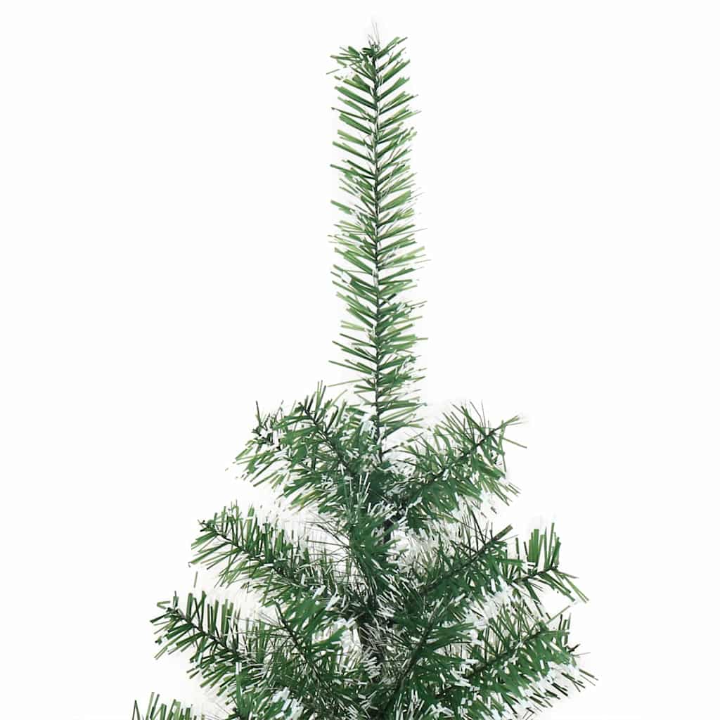Kunstig Julesekk Snø Flocket med LED Lys Grønn og hvit 210 cm