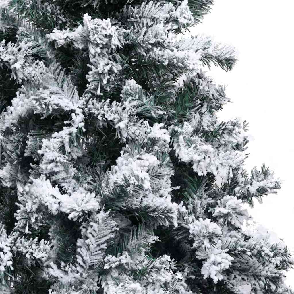 Kunstig juletre med 300 LED Hvit 180 cm PVC og Stål og Plast