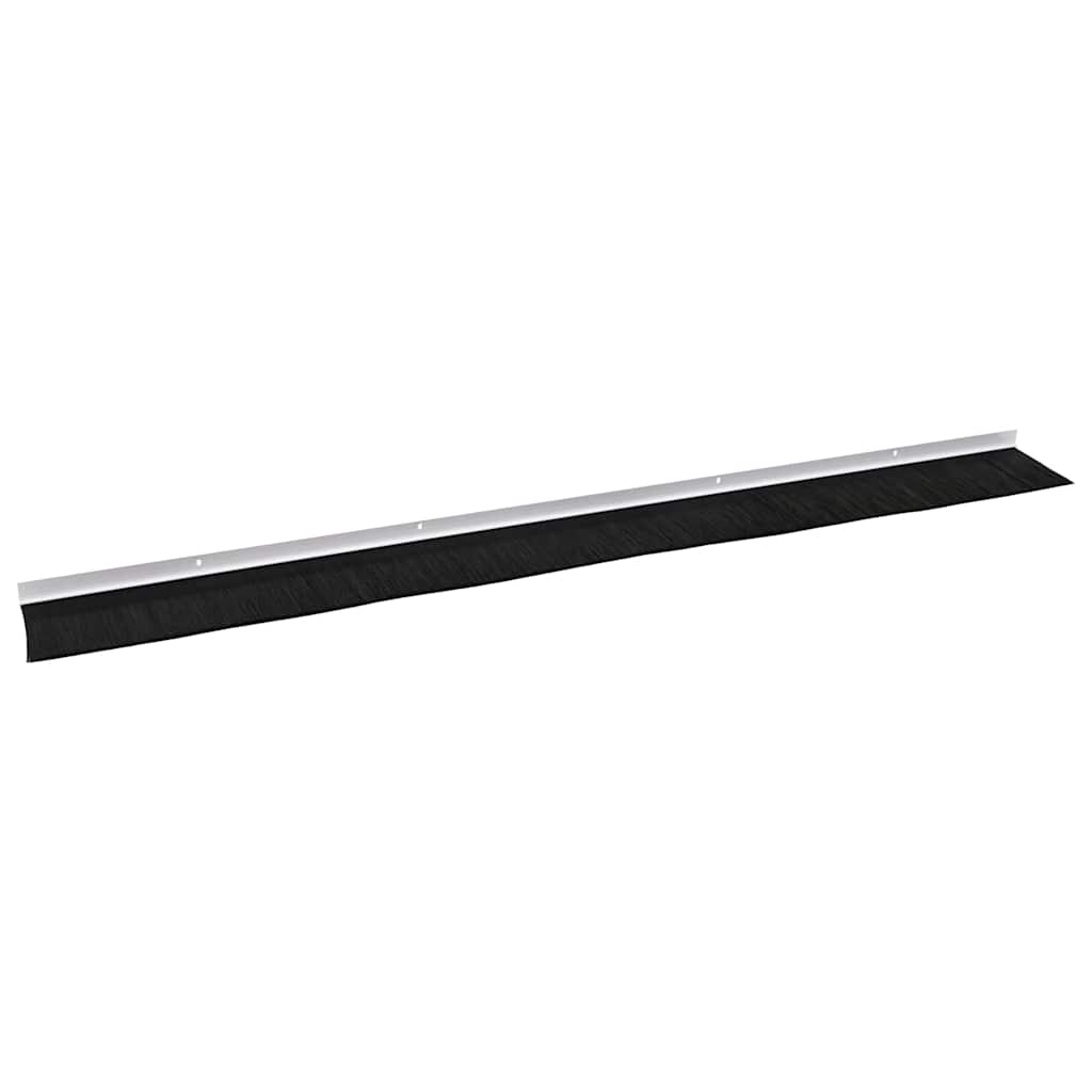 Skru-på dørbørste tetninger 2 pcs Hvit 100 cm