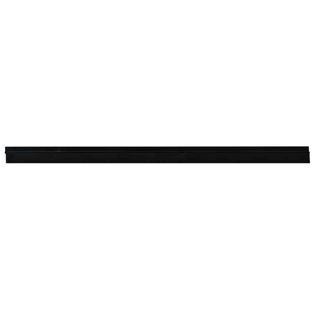 Selvhäftende dørbørstetninger 2 pcs Svart 100 cm