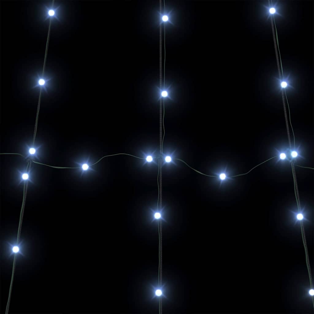LED Juletre med Bakkepler med 112 LED Kaldhvit 182 cm Metall vidaXL