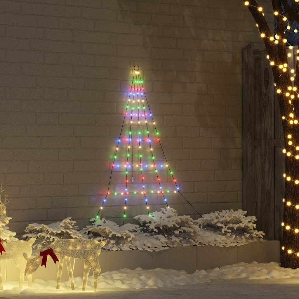 LED Juletre med Bakkepler med 112 LED Flerfarget 182 cm Metall