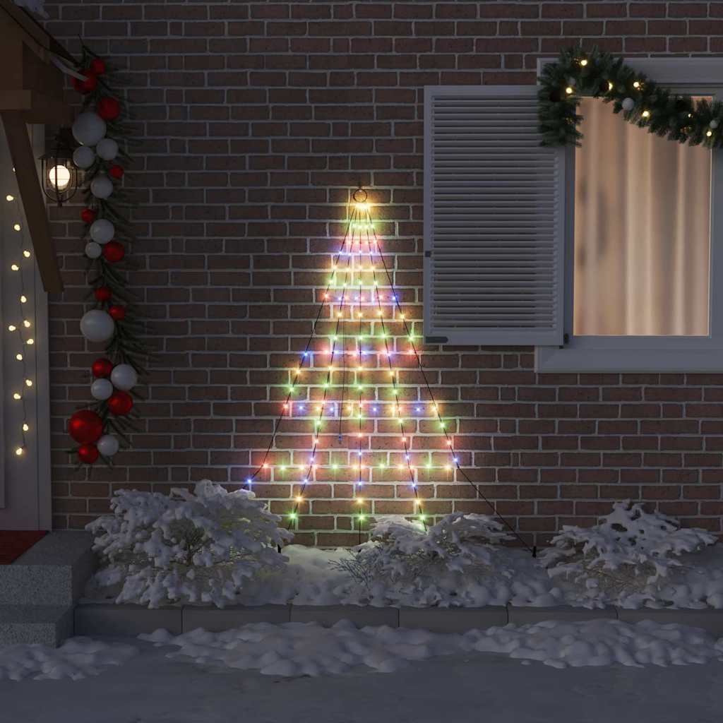 LED Juletre med Bakkepler med 112 LED Flerfarget 182 cm Metall