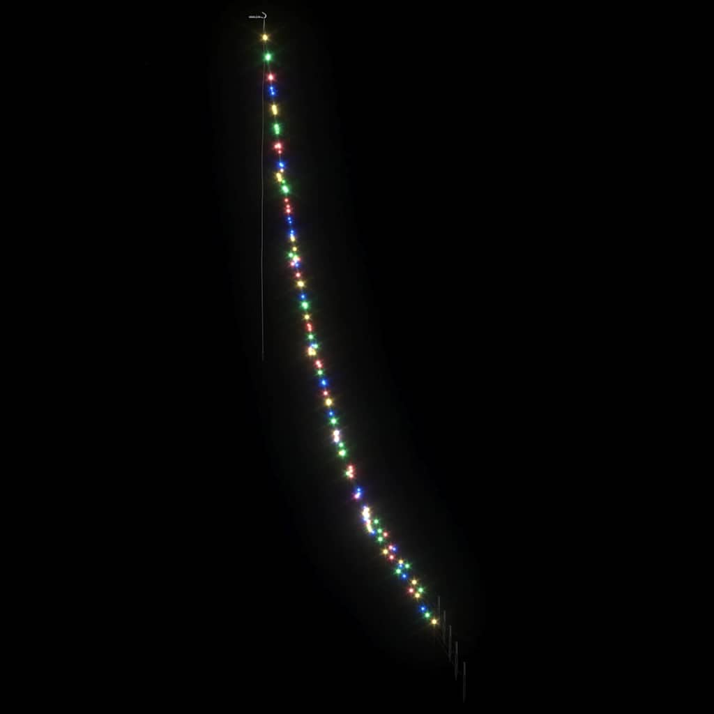 LED Juletre med Bakkepler med 168 LED Flerfarget 306 cm Metall