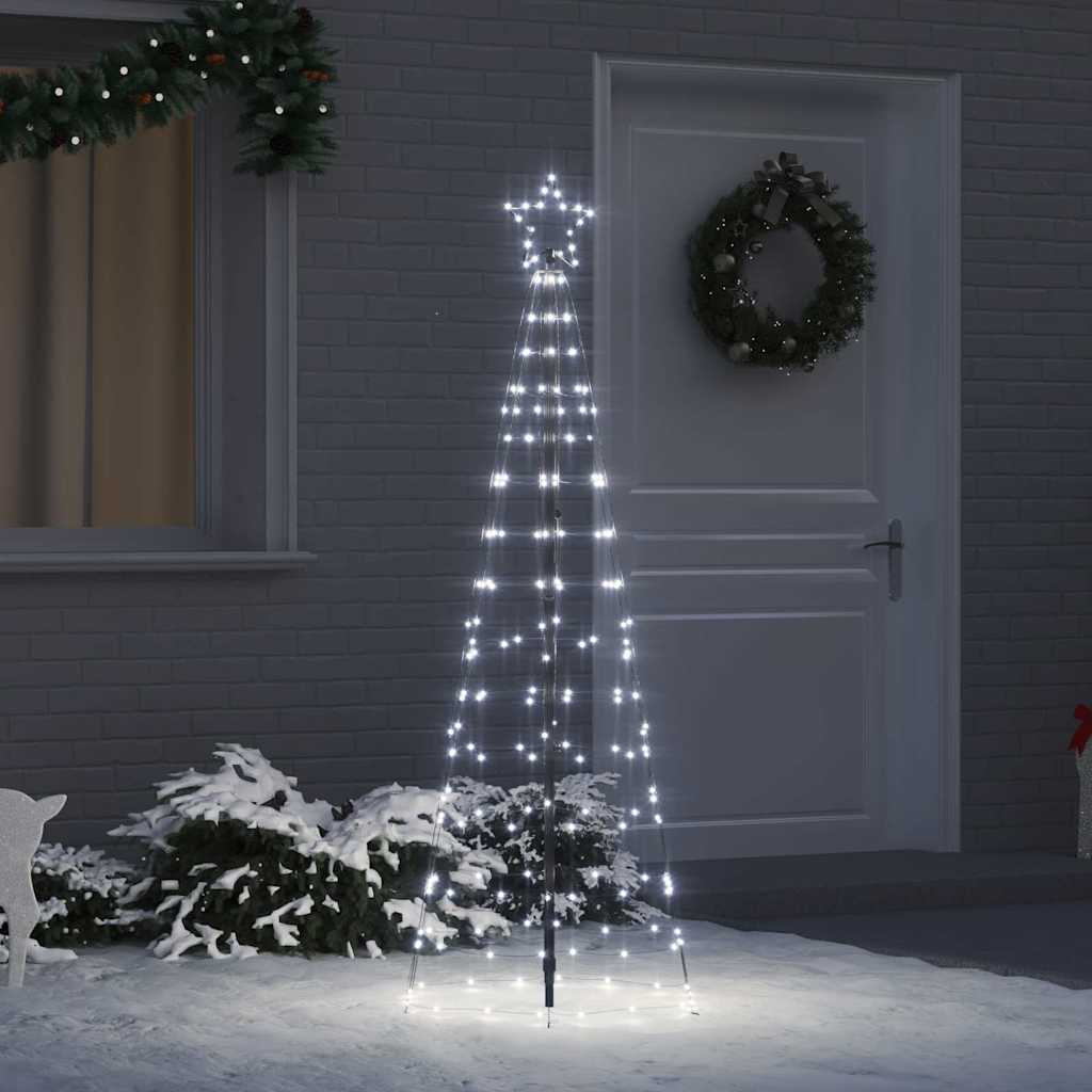 LED Juletre med Bakkepler med 390 LED Kaldhvit 250 cm Jern