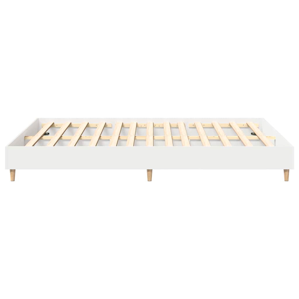 Sengestamme 2 pcs Hvit 152 x 203 cm Konstruert tre