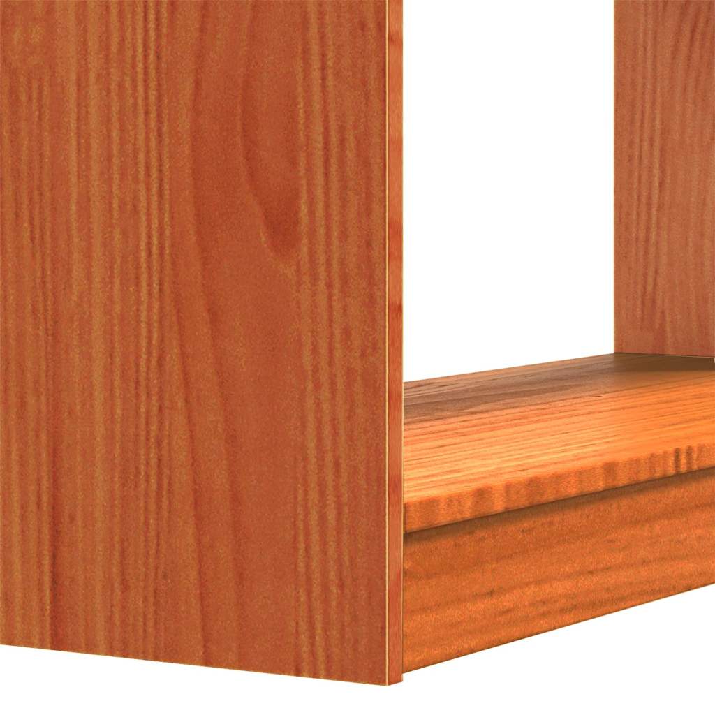 Bokskap Vokset Brun 80 x 30 x 167,5 cm Massiv furu